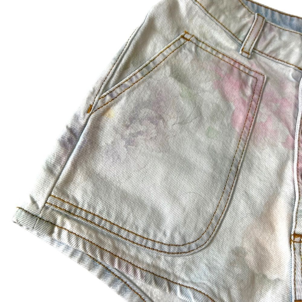 SANDRO Flow Floral Denim Shorts - Picture 5 of 14